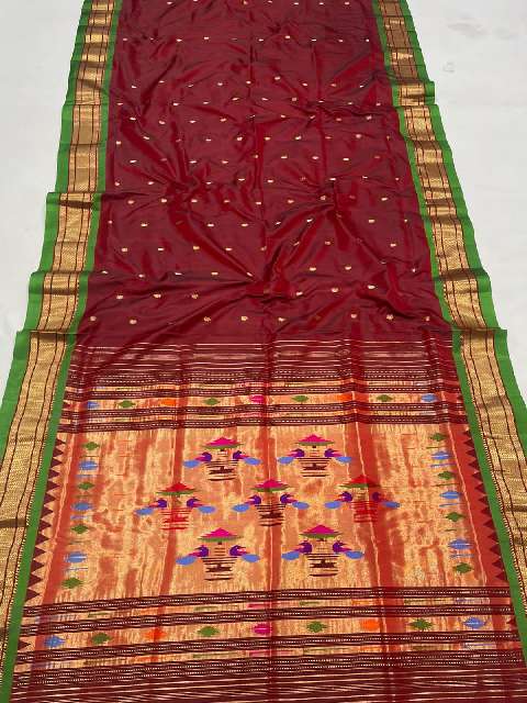 Original double pallu handmade